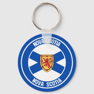 Nova Scotia Round Emblem Keychain