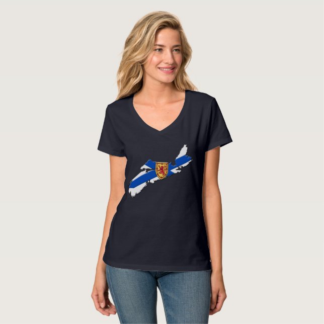 Nova Scotia shirt Halifax shirt Nova scotia map (Front Full)