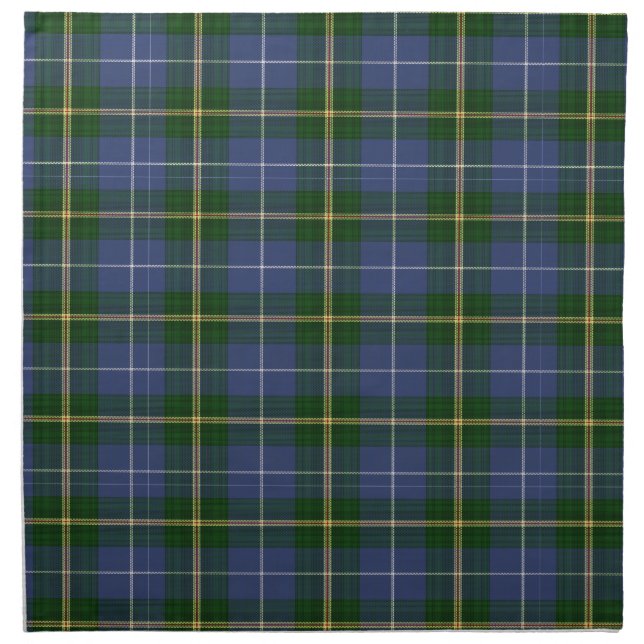 Nova Scotia Tartan blue set of napkins (Front)