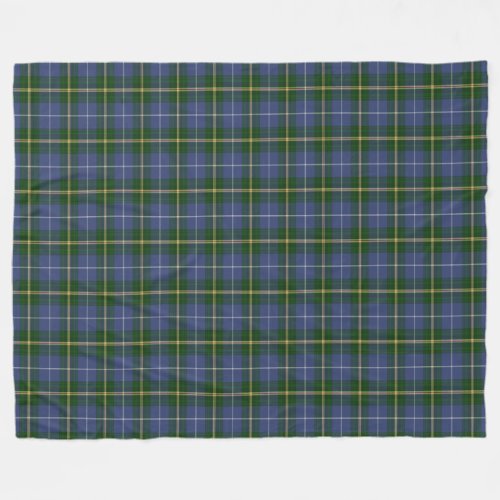 Nova Scotia tartan cottage fleece throw