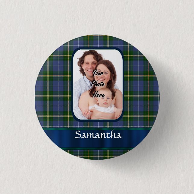 Nova Scotia tartan Pinback Button (Front)