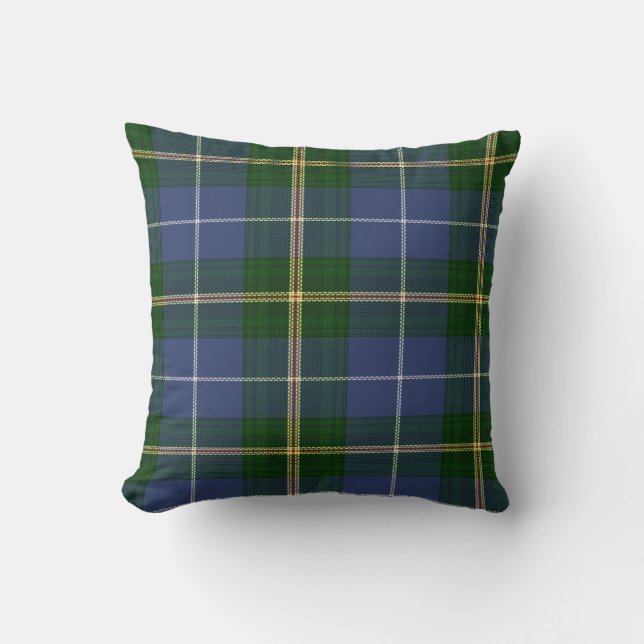 Nova Scotia Tartan Plaid Decorator throw pillow (Front)