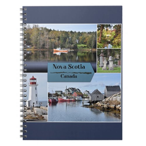 Nova Scotia Travel Poster Notebook