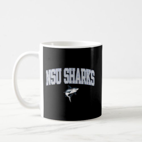 Nova Southeastern Sharks Arch Over Blue Officially Coffee Mug
