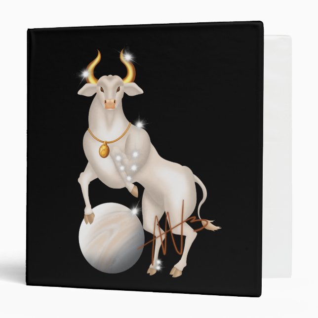 Nova Taurus Venus Zodiac 3 Ring Binder (Front/Inside)