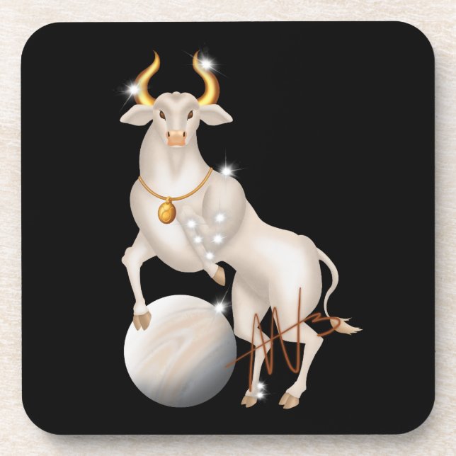 Nova Taurus Venus Zodiac Beverage Coaster (Front)