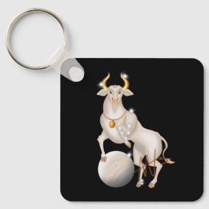 Nova Taurus Venus Zodiac Metal Keychain