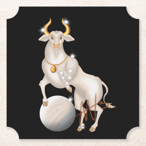 Nova Taurus Venus Zodiac Paper Coaster