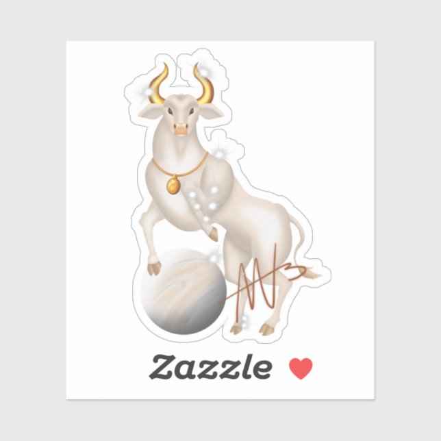 Nova Taurus Venus Zodiac Sticker (Sheet)