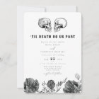 NOVA Til Death Gothic Skull Black Floral Wedding I