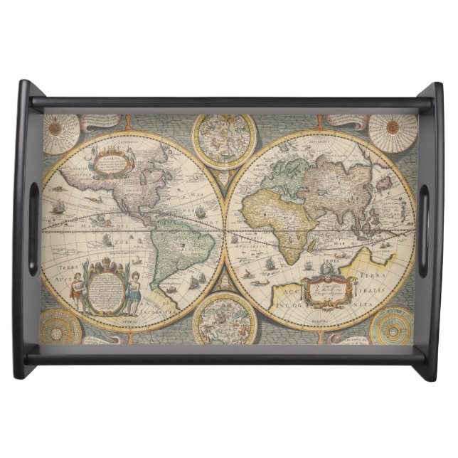 Nova Totius Terrarum Orbis Geographica Serving Tray (Front)