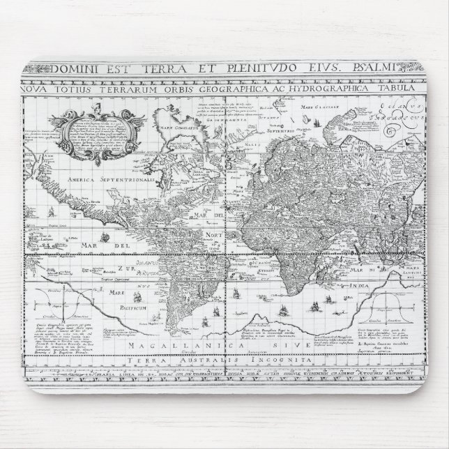 Nova Totius Terrarum Orbis Mouse Pad (Front)