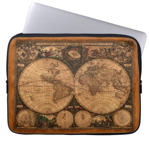 Nova Totuis Old World Map Laptop Sleeve