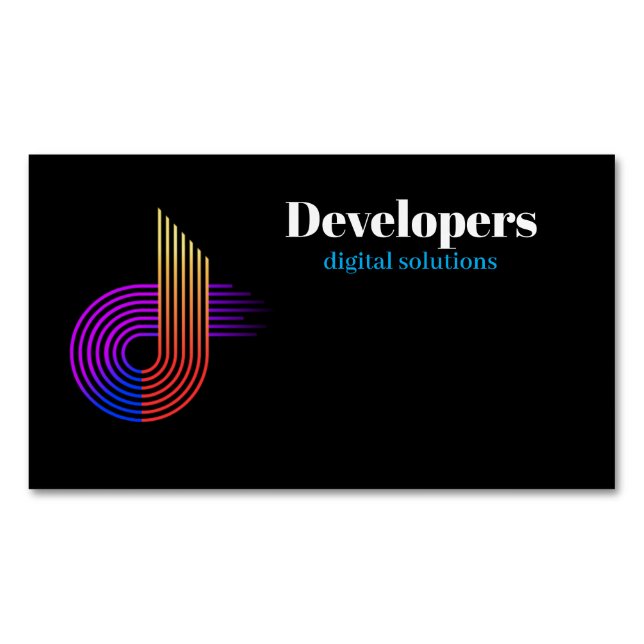 NovaCode Digital Solutions Business Card Magnet (Front)