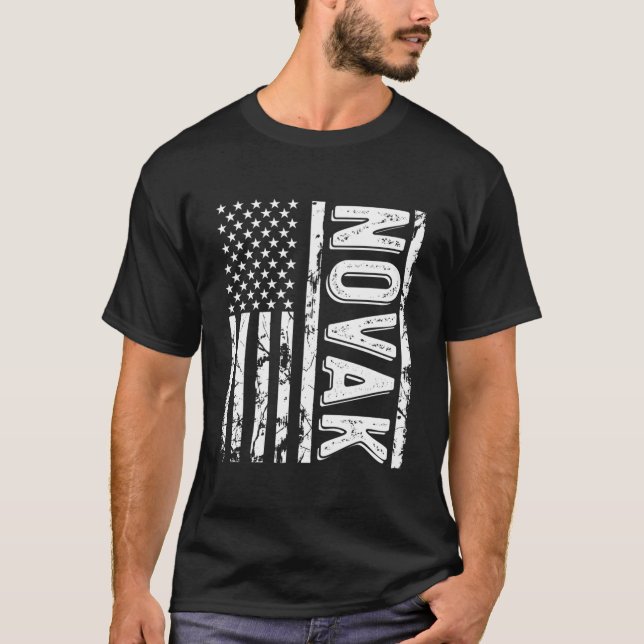 Novak Last Name Surname Team Novak Family Reunion T-Shirt (Front)