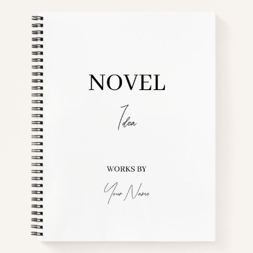 Novel Idea Personalized Notebook