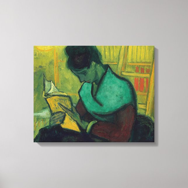 Novel Reader by Vincent Van Gogh Canvas Print (Front)