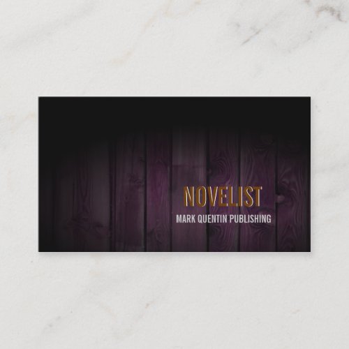NOVELIST Business Card Dark Wood