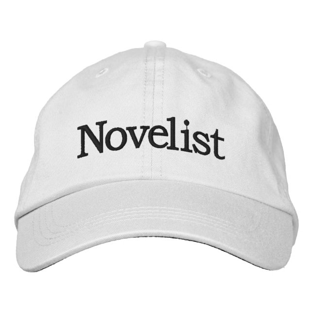 Novelist Embroidered Hat for Novel Writers (Front)