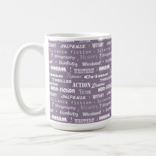 Novelists Book Genre Coffee Mug