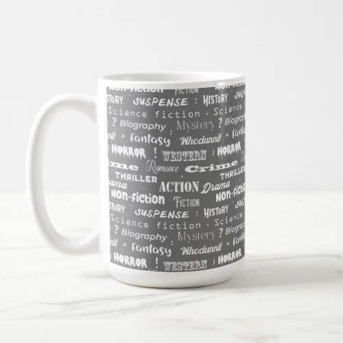 Novelists Book Genre Coffee Mug