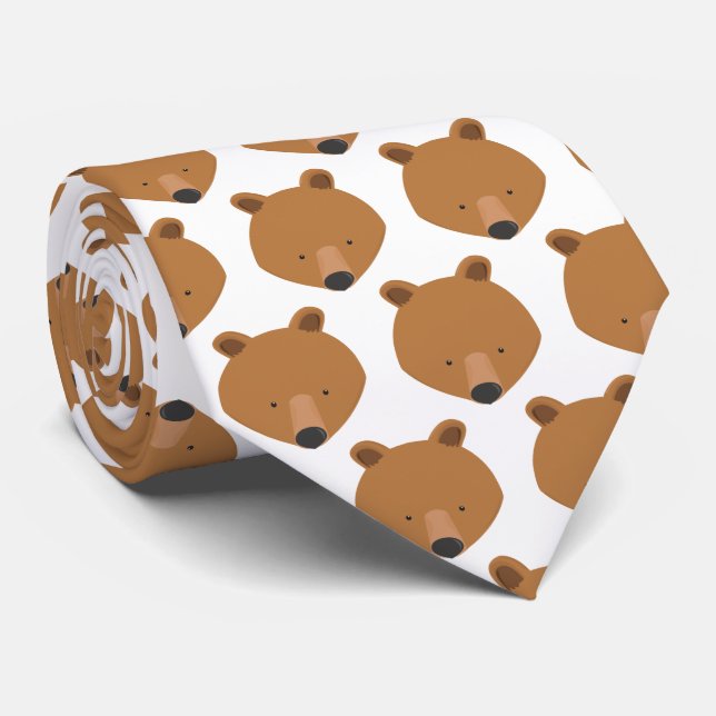 Novelty Bear Animal Neck Tie (Rolled)