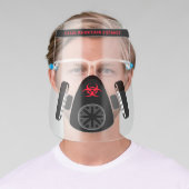 Novelty Biohazard Gas Mask Custom Face Shield (Insitu)