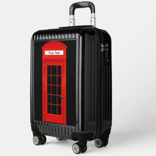 Novelty British UK Phone Booth Travel Luggage