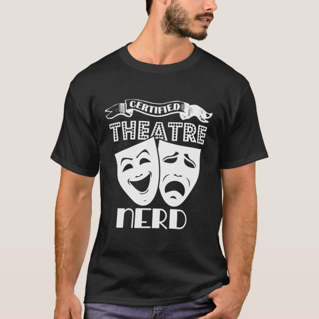 Novelty Certified Theatre Nerd Long Sleeve T Shirt (Front)