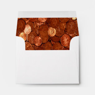 Novelty Copper Coins Envelope