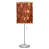 Novelty Copper Coins Table Lamp (Left)