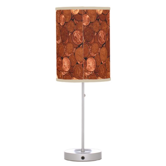Novelty Copper Coins Table Lamp (Back)
