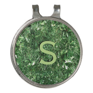 Novelty Design Summer Grass Initialized Golf Hat Clip