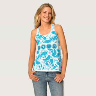 Novelty Design Swim Tank Top