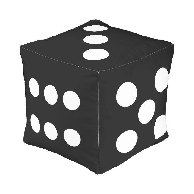 Novelty Dice Outdoor Pouf (Angled Back)