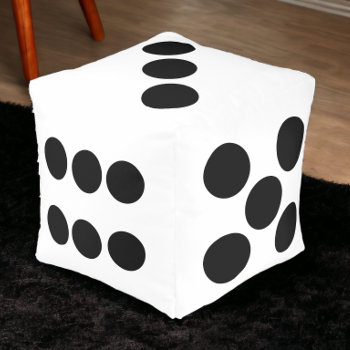 Novelty Dice Pouf by EqualToAngels at Zazzle