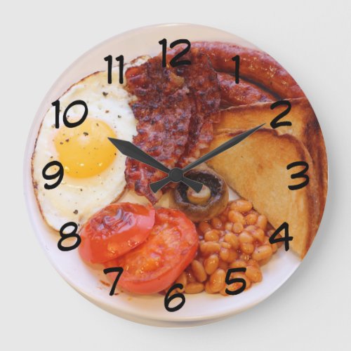 Novelty Full English Breakfast Clock