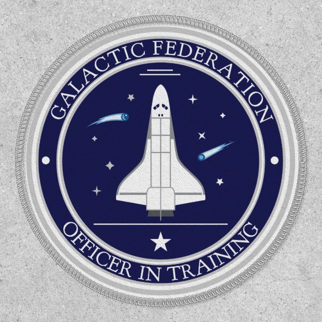 Novelty Galactic Federation Officer in Training Patch (Front)