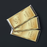 Novelty Gold Bar 50th Birthday Hershey Favor<br><div class="desc">Can be customized to suit your needs.
© Gorjo Designs. Made for you via the Zazzle platform.</div>