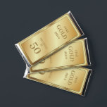 Novelty Gold Bar 50th Birthday Hershey Favor<br><div class="desc">Can be customized to suit your needs.
© Gorjo Designs. Made for you via the Zazzle platform.</div>
