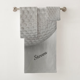 Novelty Golf Ball Sport Bath Towel Set