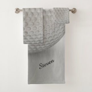 Novelty Golf Ball Sport Bath Towel Set
