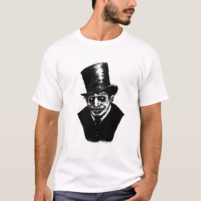 Novelty Graphic Design JACK THE RIPPER T-Shirt (Front)