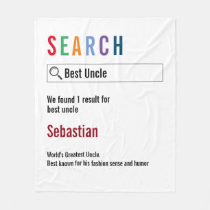 Novelty Internet Search Result Personalized Fleece Blanket