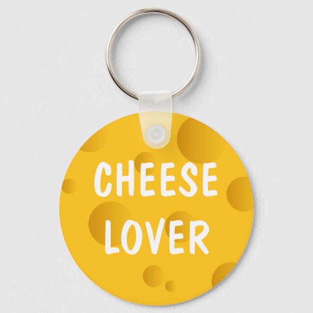 Novelty keychain for Swiss cheese lover (Front)