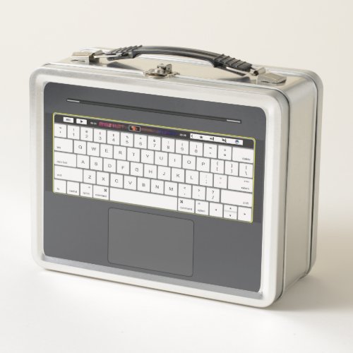 Novelty Laptop Effect Metal Lunch Box