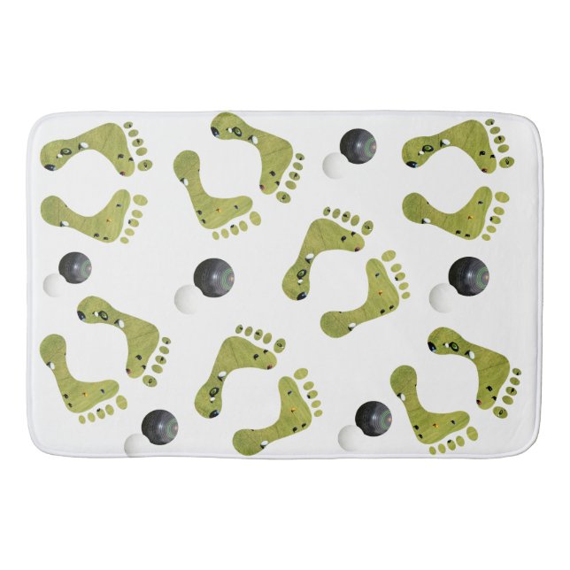 Novelty Lawn Bowls Design, Bath Mat (Front)