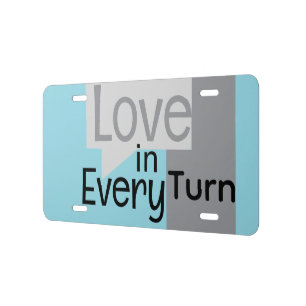 Novelty License Kindness License Plate