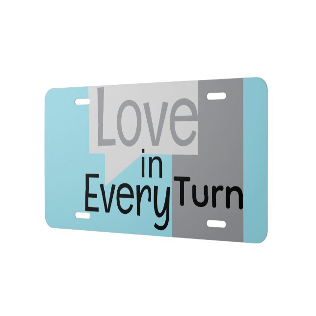 Novelty License  Kindness  License Plate (Left)