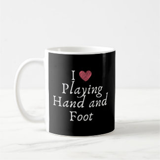 Novelty Love Playing Hand And Foot Card Game Coffee Mug